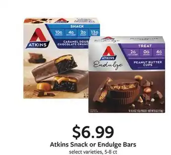 Fareway Atkins snack or endulge bars offer