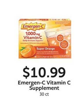 Fareway Emergen-c vitamin c supplement offer