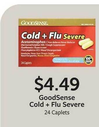 Fareway Goodsense cold + flu severe offer