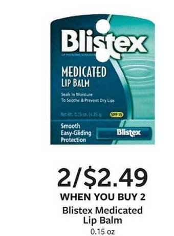 Fareway Blistex medicated lip balm offer