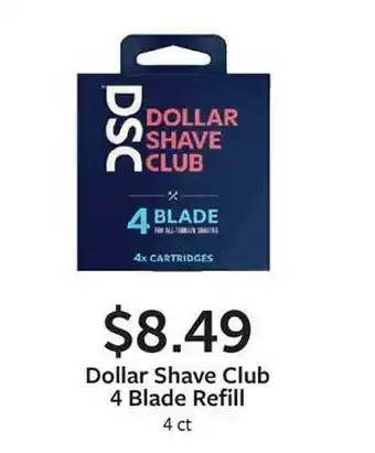 Fareway Dollar shave club 4 blade refill offer