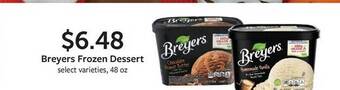 Fareway Breyers frozen dessert offer