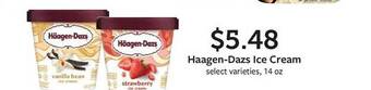Fareway Haagen-dazs ice cream offer