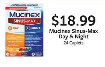 Fareway Mucinex sinus-max day & night offer