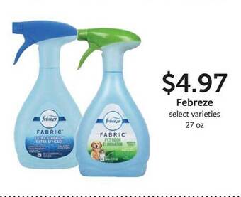 Fareway Febreze select varieties offer