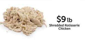 Fareway Shredded rotisserie chicken offer