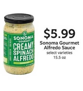 Fareway Sonoma gourmet alfredo sauce offer