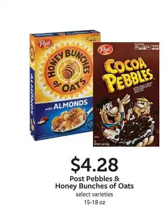 Fareway Post pebbles & honey bunches of oats offer