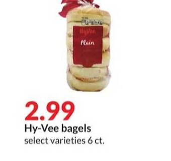 Hy-Vee Hy-vee bagels offer