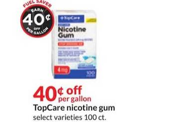 Hy-Vee Topcare nicotine gum offer