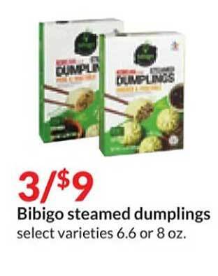 Hy-Vee Bibigo steamed dumplings offer