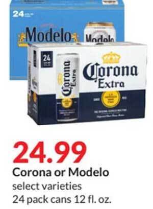 Hy-Vee Corona or modelo offer