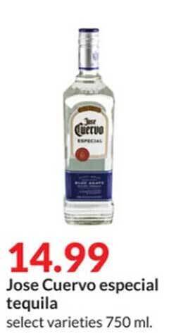 Hy-Vee Jose cuervo especial tequila offer