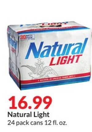 Hy-Vee Natural light offer