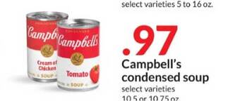 Hy-Vee Campbell's condensed soup offer