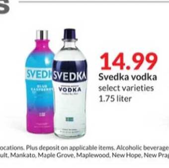 Hy-Vee Svedka vodka offer