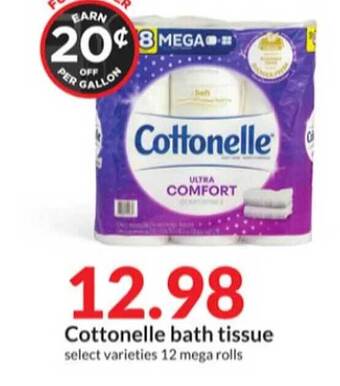 Hy-Vee Cottonelle bath tissue offer