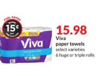 Hy-Vee Viva paper towels offer