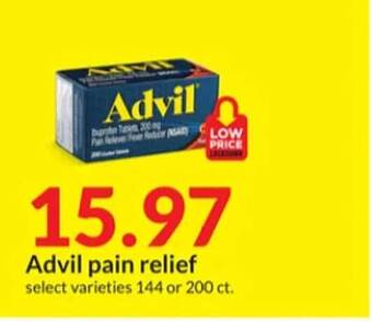 Hy-Vee Advil pain relief offer