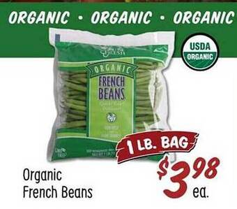 Sprouts Farmers Market Organic french beans offer