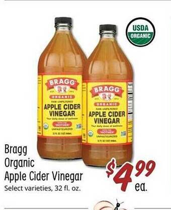 Sprouts Farmers Market Bragg organic apple cider vinegar offer