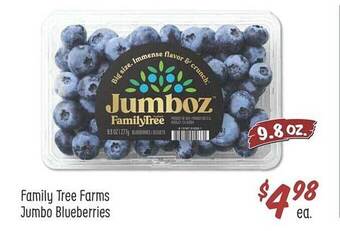 Sprouts Farmers Market Family tree farms jumbo blueberries offer