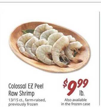 Sprouts Farmers Market Colossal ez peel raw shrimp offer