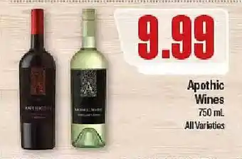 Econofoods Apothic wines all varieties offer