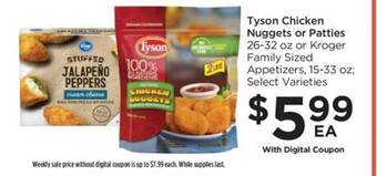 Food 4 Less Tyson chicken nuggets or patties offer