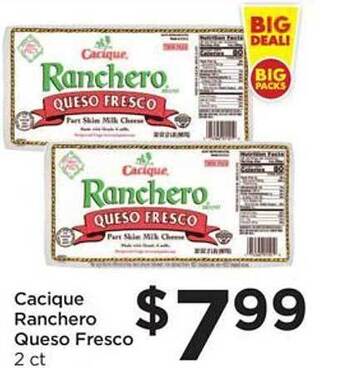 Food 4 Less Cacique ranchero queso fresco offer