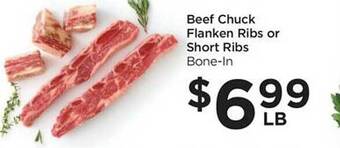 Food 4 Less Beef chuck flanken ribs or short ribs offer