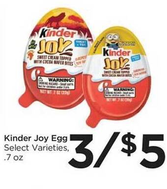 Food 4 Less Kinder joy egg offer