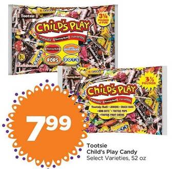Food 4 Less Tootsie child's play candy offer