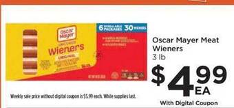 Food 4 Less Oscar mayer meat wieners offer