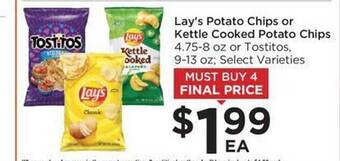 Food 4 Less Lay's potato chips or kettle cooked potato chips offer