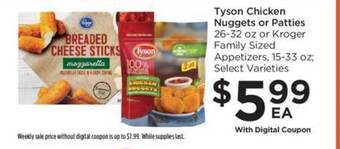 Food 4 Less Tyson chicken nuggets or patties offer