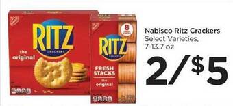 Food 4 Less Nabisco ritz crackers offer