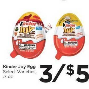 Food 4 Less Kinder joy egg offer