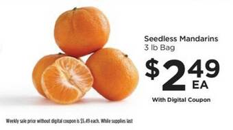 Foods Co Seedless mandarins offer