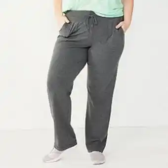 Kohl's Plus size tek gear® essential straight-leg pants offer