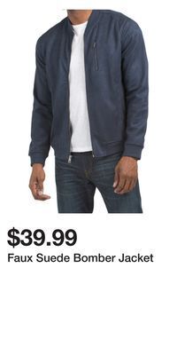 TJ Maxx Faux suede bomber jacket offer
