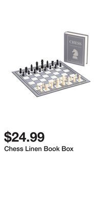 TJ Maxx Chess linen book box offer