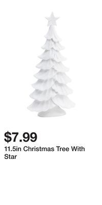 TJ Maxx 11.5in christmas tree with star offer