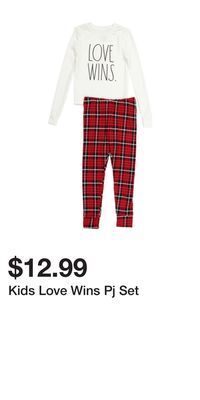 TJ Maxx Kids love wins pj set offer