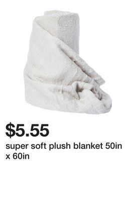 Five Below Super soft plush blanket 50in x 60in offer