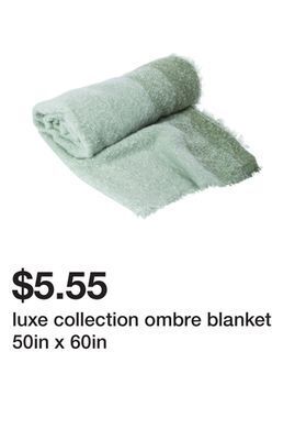 Five Below Luxe collection ombre blanket 50in x 60in offer
