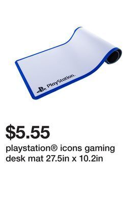 Five Below Playstation® icons gaming desk mat 27.5in x 10.2in offer