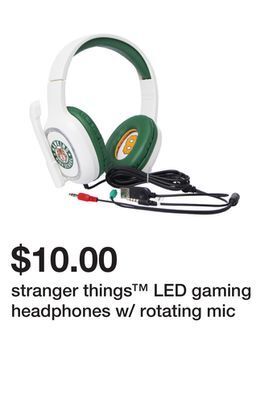 Five Below Stranger things™ led gaming headphones w/ rotating mic offer
