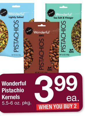 ACME Wonderful pistachio kernels offer