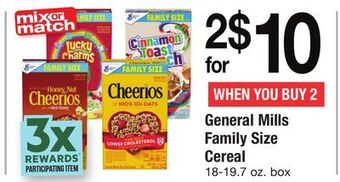 ACME General mills family size cereal offer